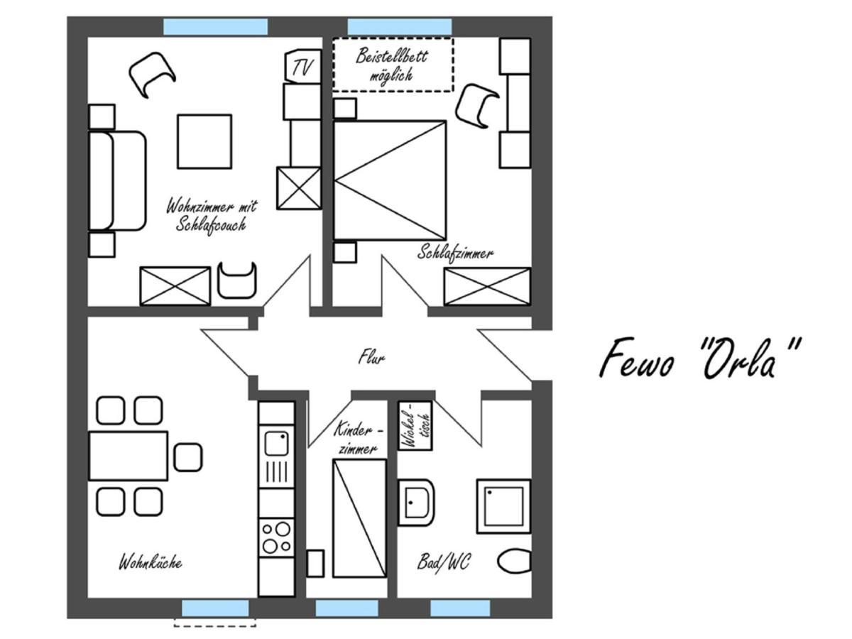 Feriengut Dietzsch Apartment Poritzsch Phòng bức ảnh