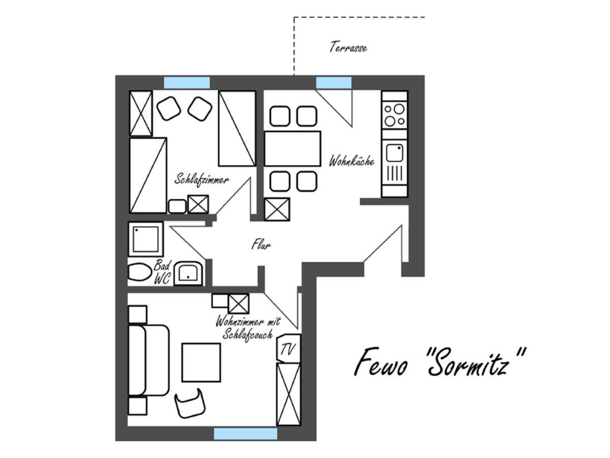 Feriengut Dietzsch Apartment Poritzsch Phòng bức ảnh